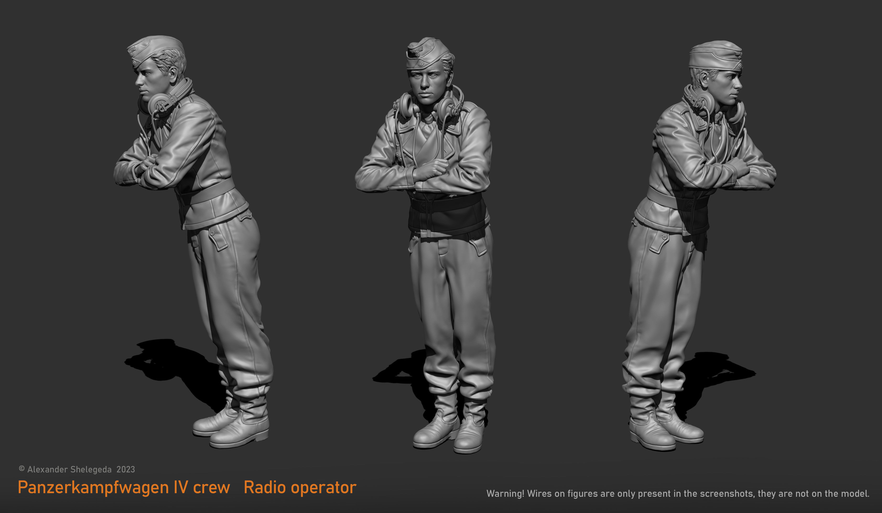 German Tank Crew 1 35 Scale 3D print model_16