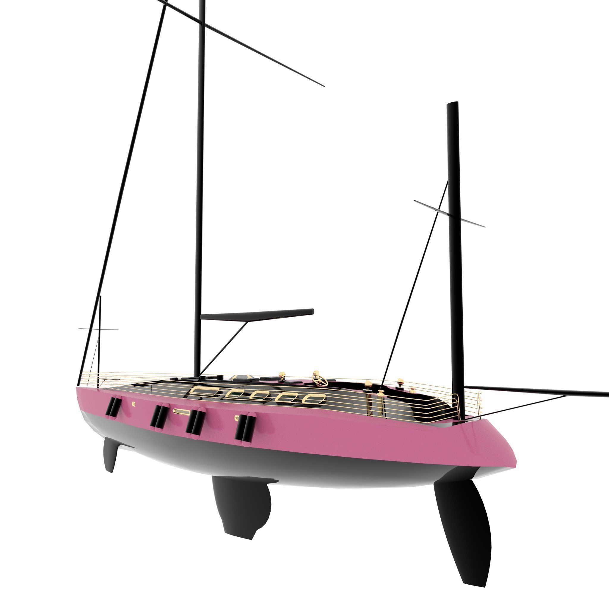 Luxury Yacht 3D model_7