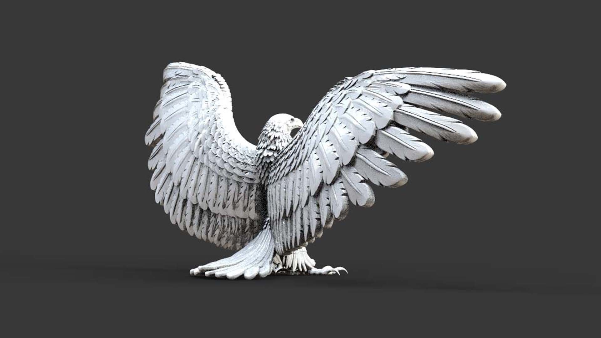 eagle 3D print model_25