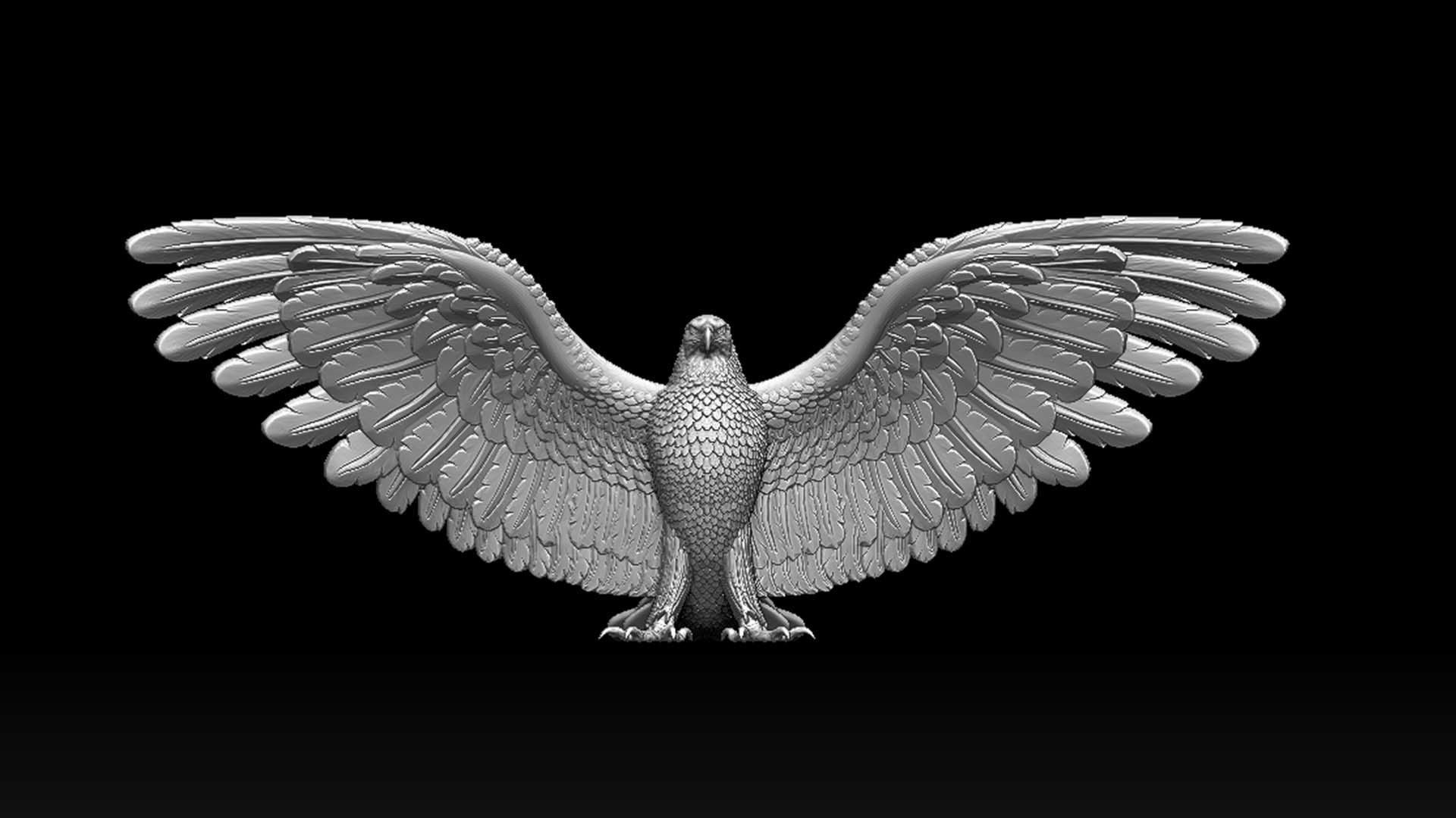 eagle 3D print model_31