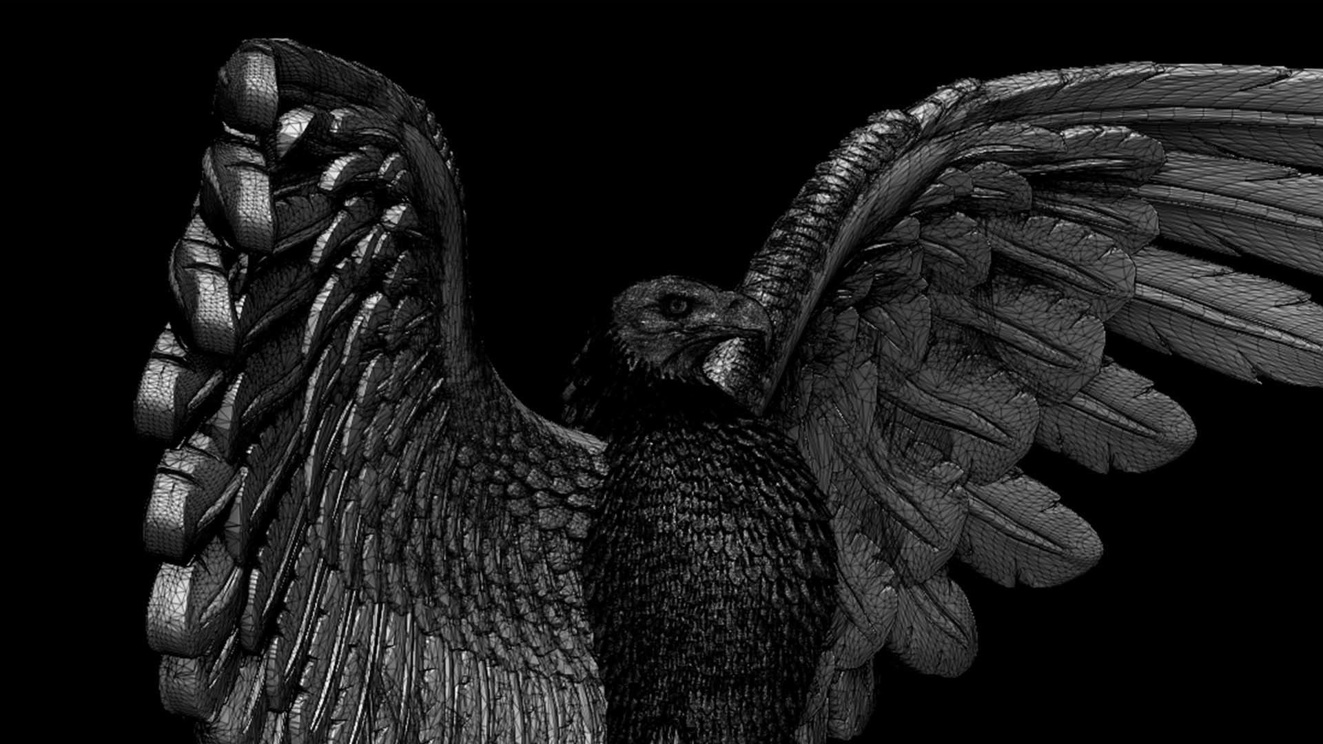 eagle 3D print model_28