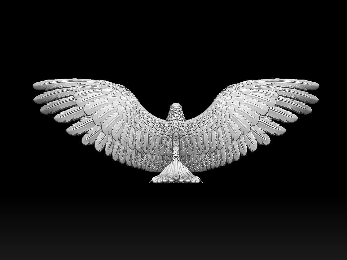eagle 3D print model_3