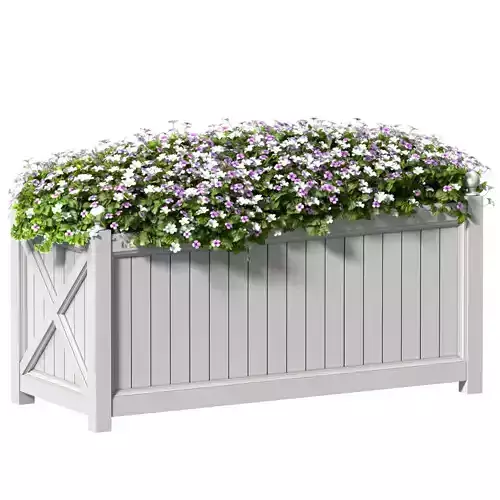 Flowers in Planter Box for decoration Garden Plant Flowerpot