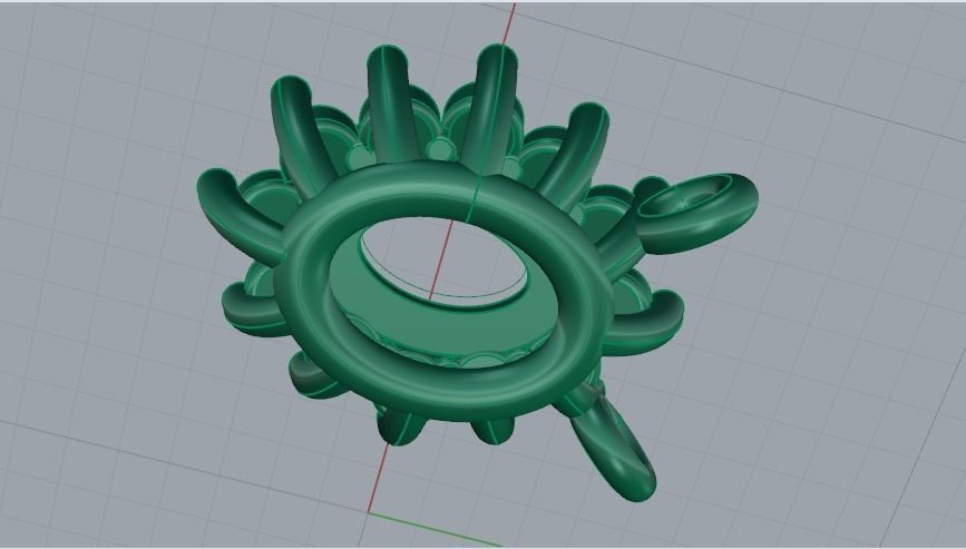 Pendant N011375 3D print model_4