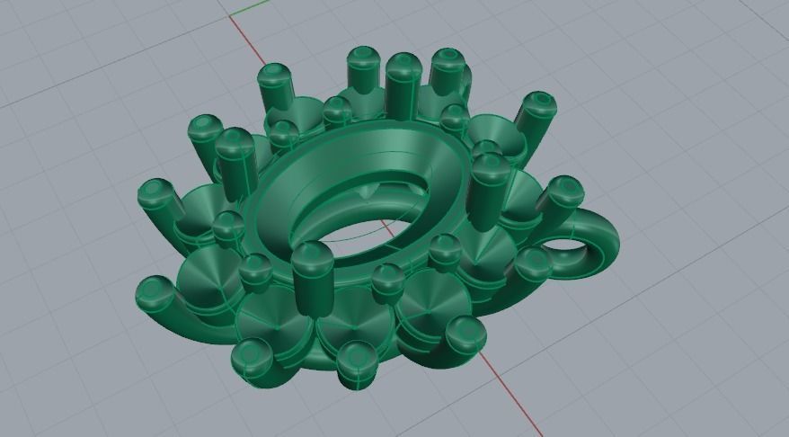 Pendant N011375 3D print model_2