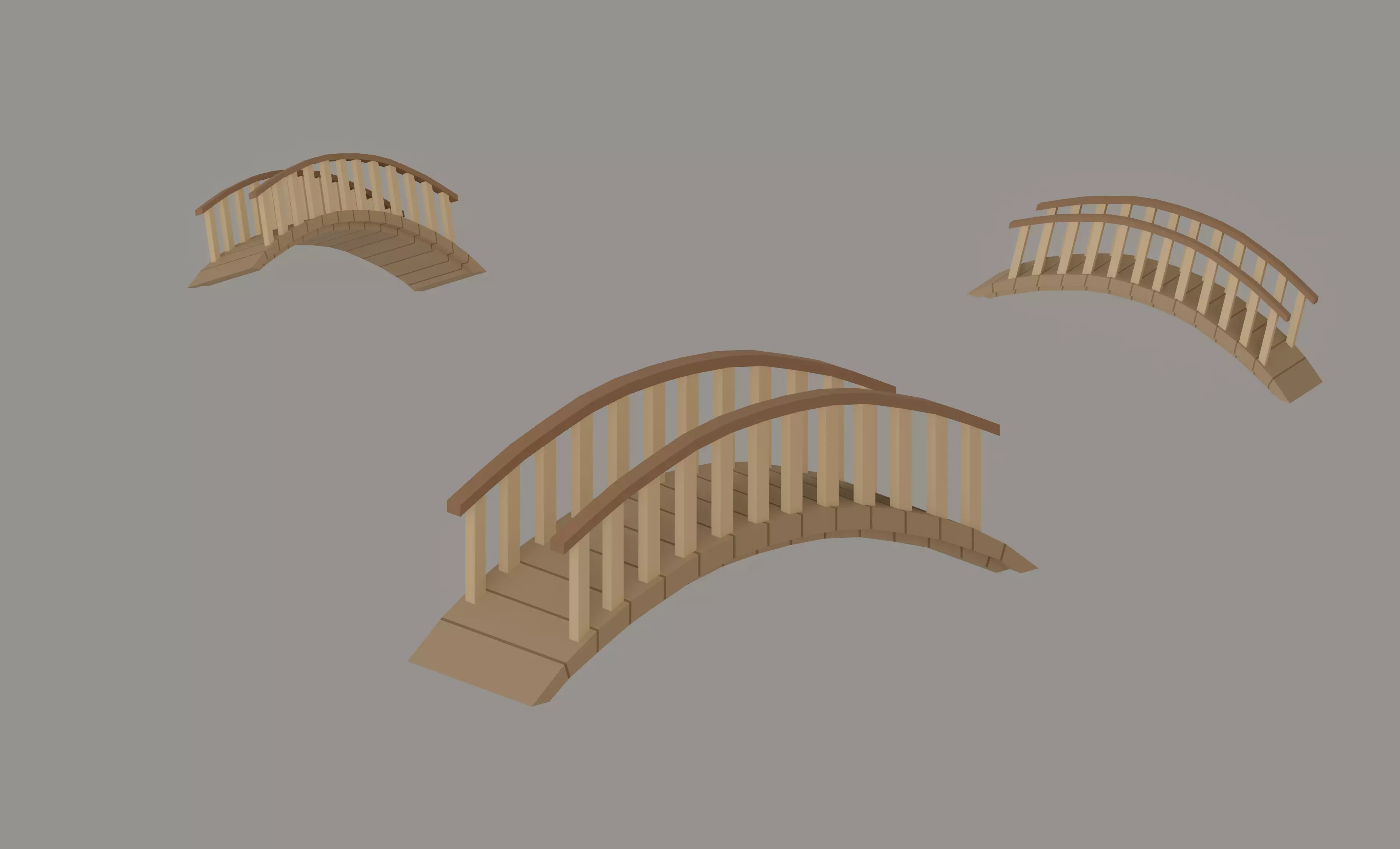 3D model Low Poly Bridge VR / AR / low-poly | CGTrader