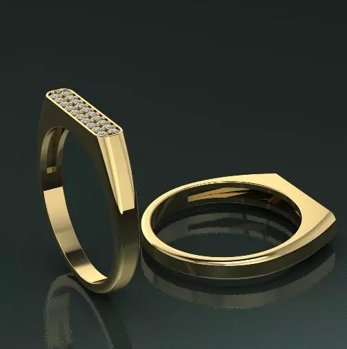 Man ring N011353 3D print model_0