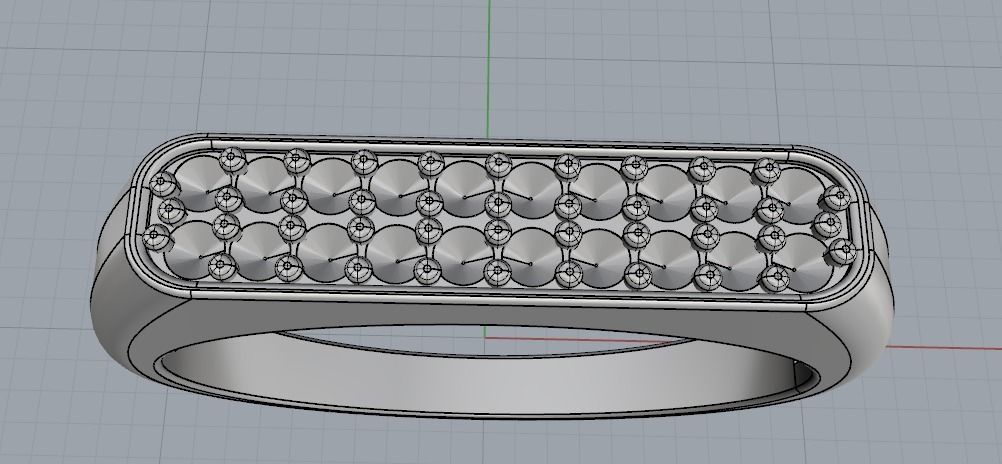 Man ring N011353 3D print model_2