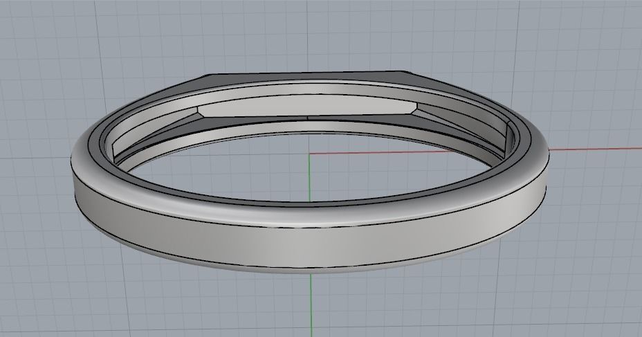 Man ring N011353 3D print model_5