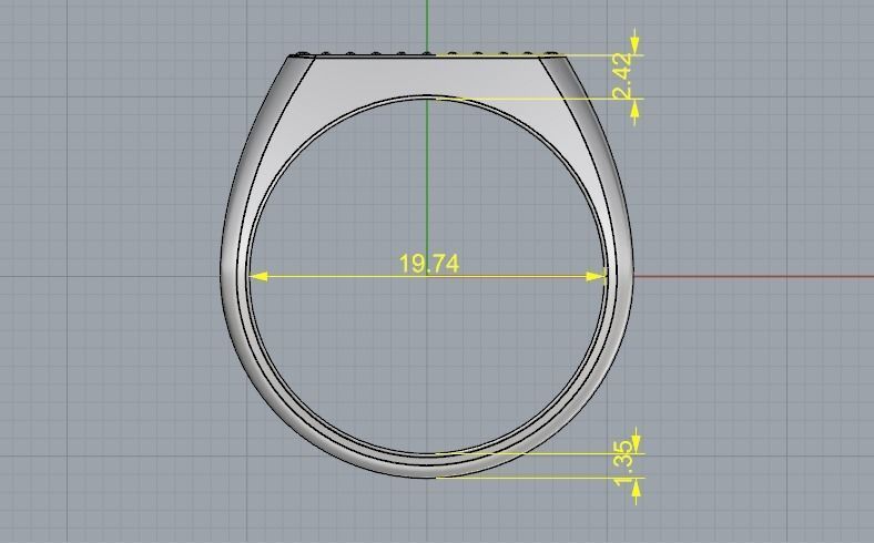 Man ring N011353 3D print model_6