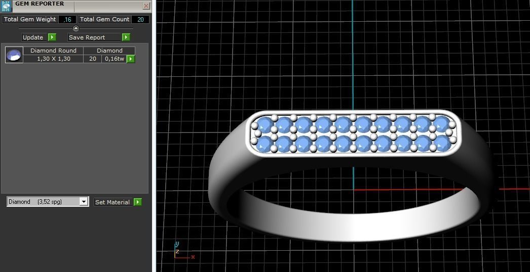 Man ring N011353 3D print model_10