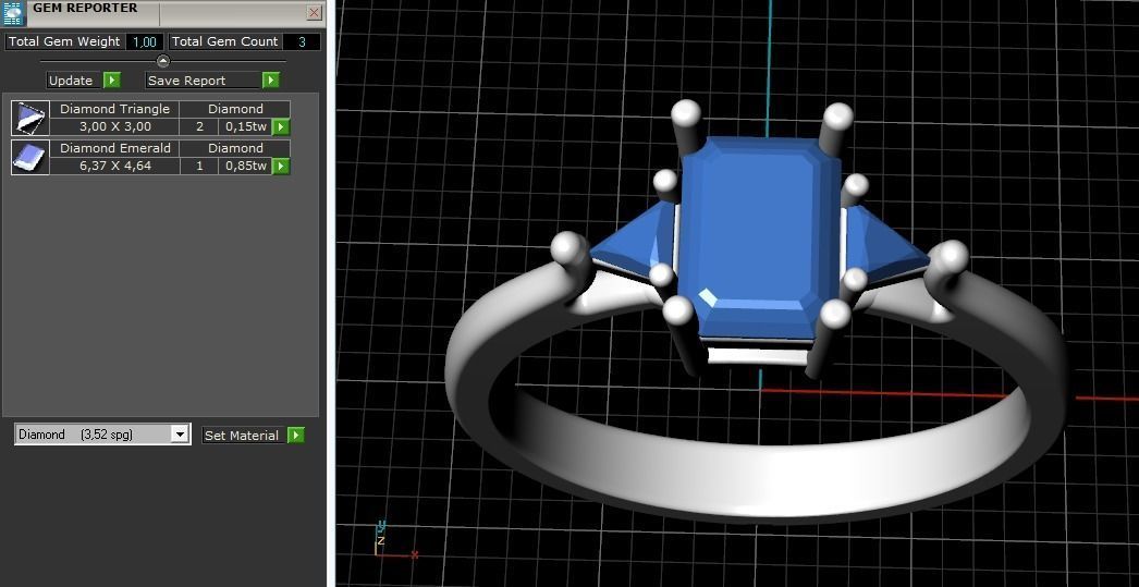 Ring N011352 3D print model_8
