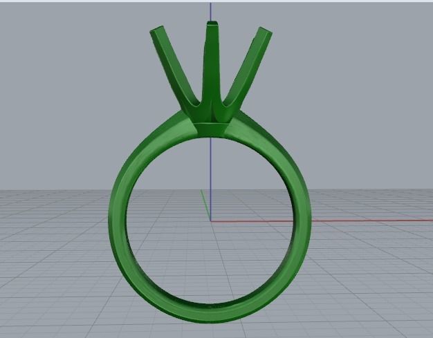 Soliter ring N011350 3D print model_4