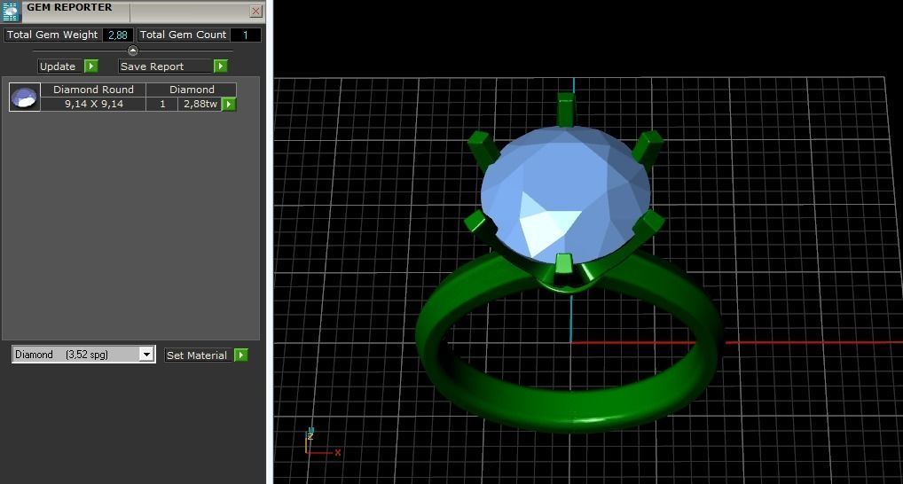 Soliter ring N011350 3D print model_10