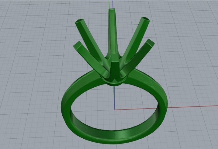 Soliter ring N011350 3D print model_2