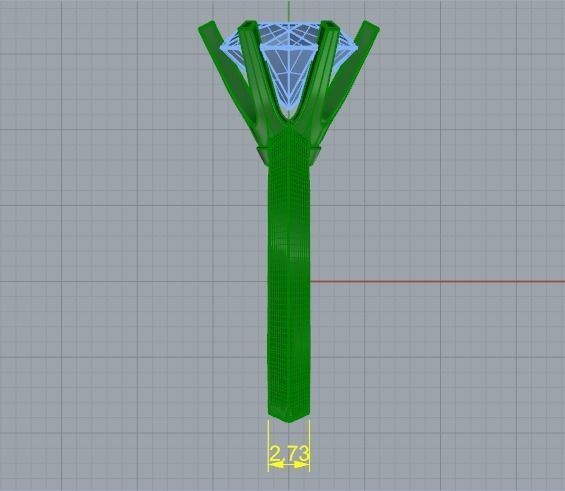 Soliter ring N011350 3D print model_8