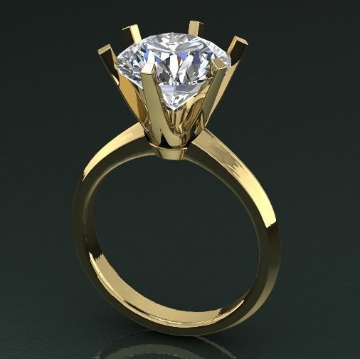 Soliter ring N011350 3D print model_1