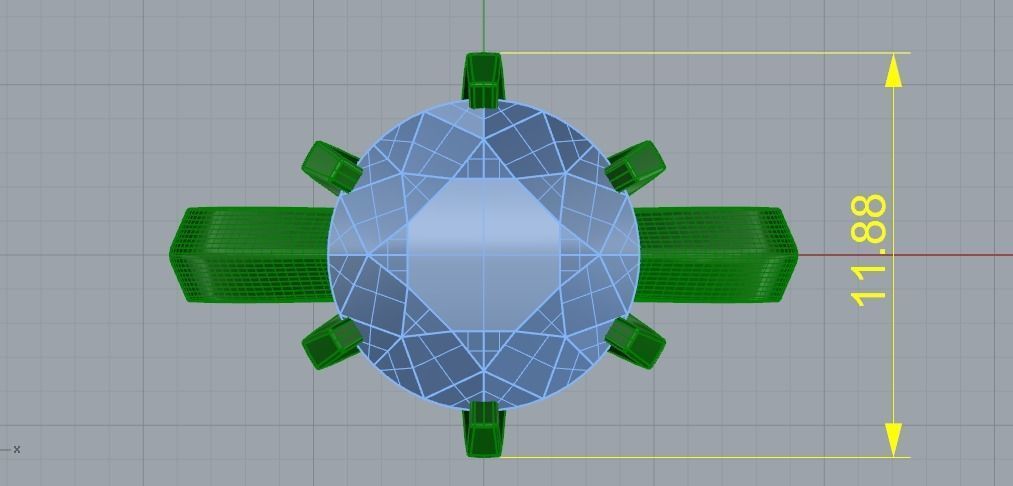 Soliter ring N011350 3D print model_7