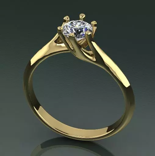 Soliter ring N011344 3D print model_0