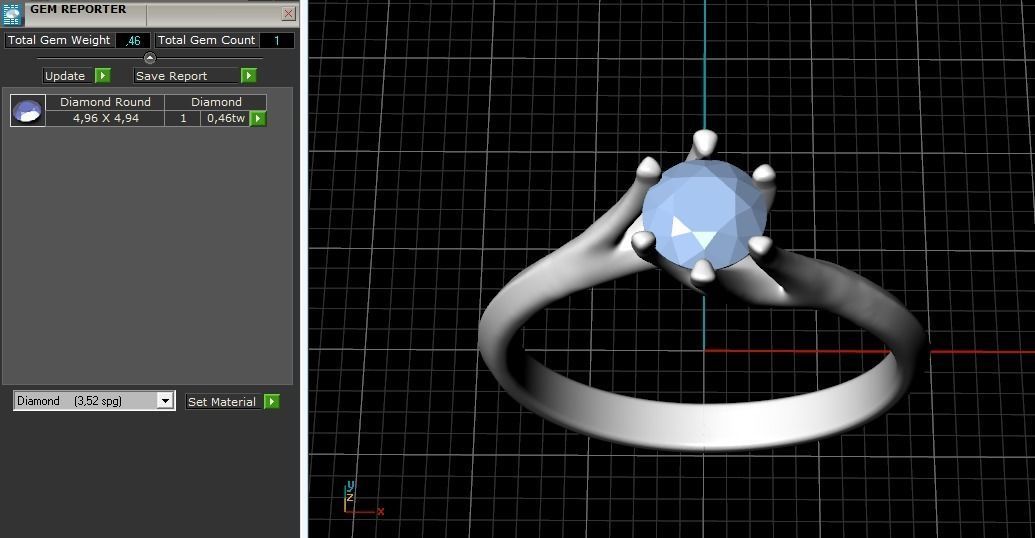 Soliter ring N011344 3D print model_9