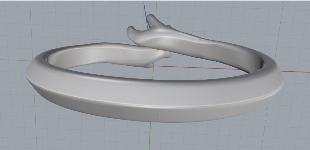 Soliter ring N011344 3D print model_4