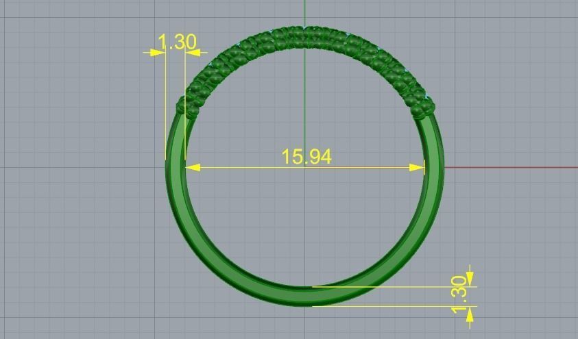 Shtern ring N011424 3D print model_6
