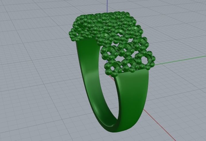 Shtern ring N011424 3D print model_4