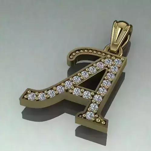 Pendant letter A N011420
