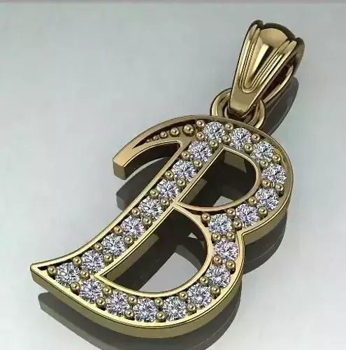 Pendant letter B N011418