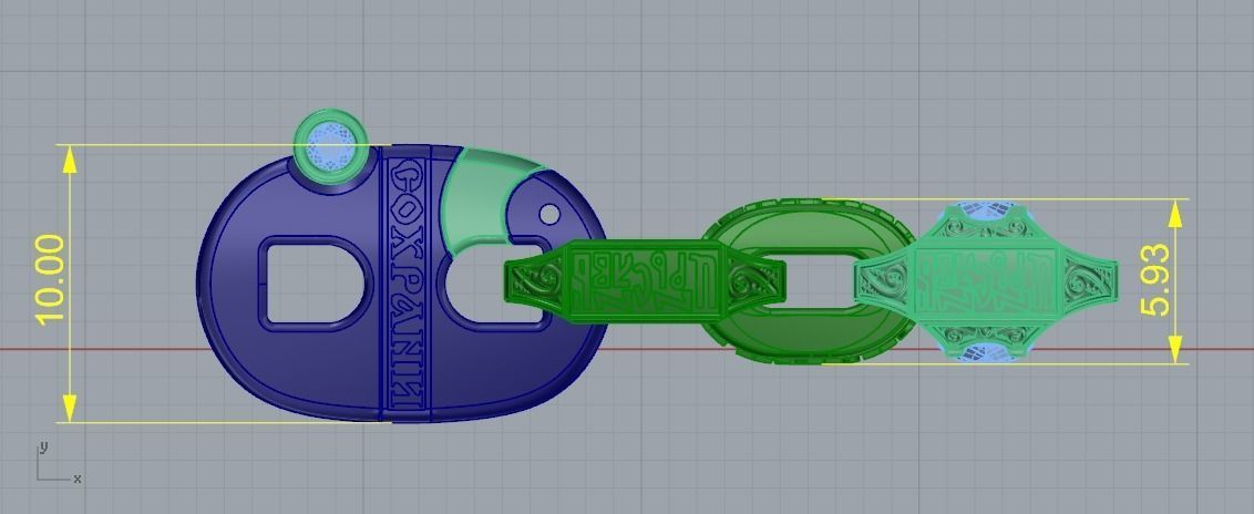 Chain N011414 3D print model_7