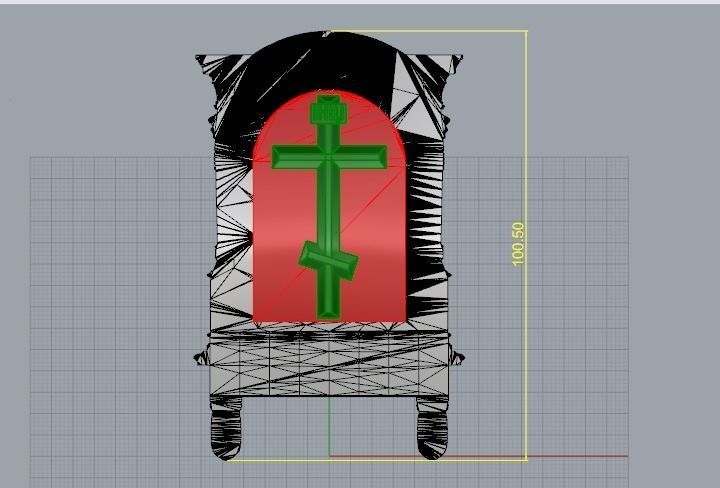 1403 Icon of the Mother of God N011403 3D print model_8