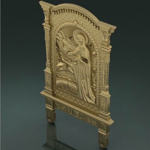 1403 Icon of the Mother of God N011403 3D print model_1