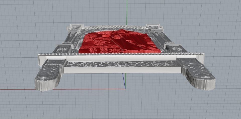 1403 Icon of the Mother of God N011403 3D print model_5