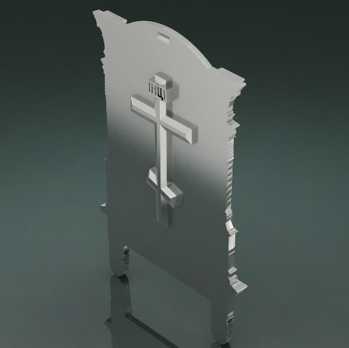 1403 Icon of the Mother of God N011403 3D print model_2