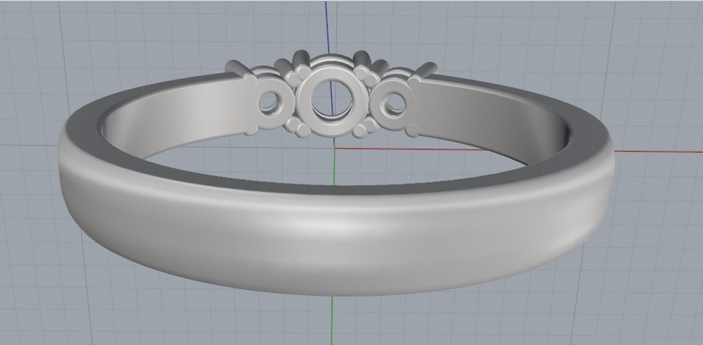 Soliter ring N011400 3D print model_4