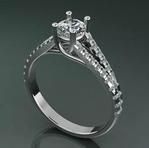 Soliter ring N011391 3D print model_0