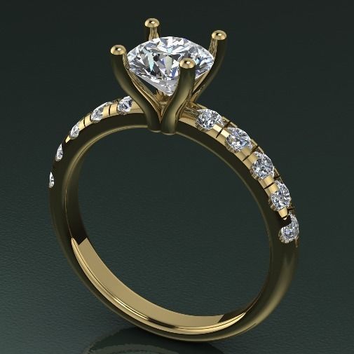 Soliter ring N011387 3D print model_1