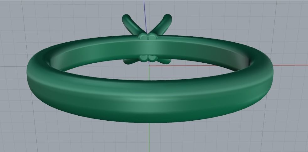 Soliter ring N011387 3D print model_5