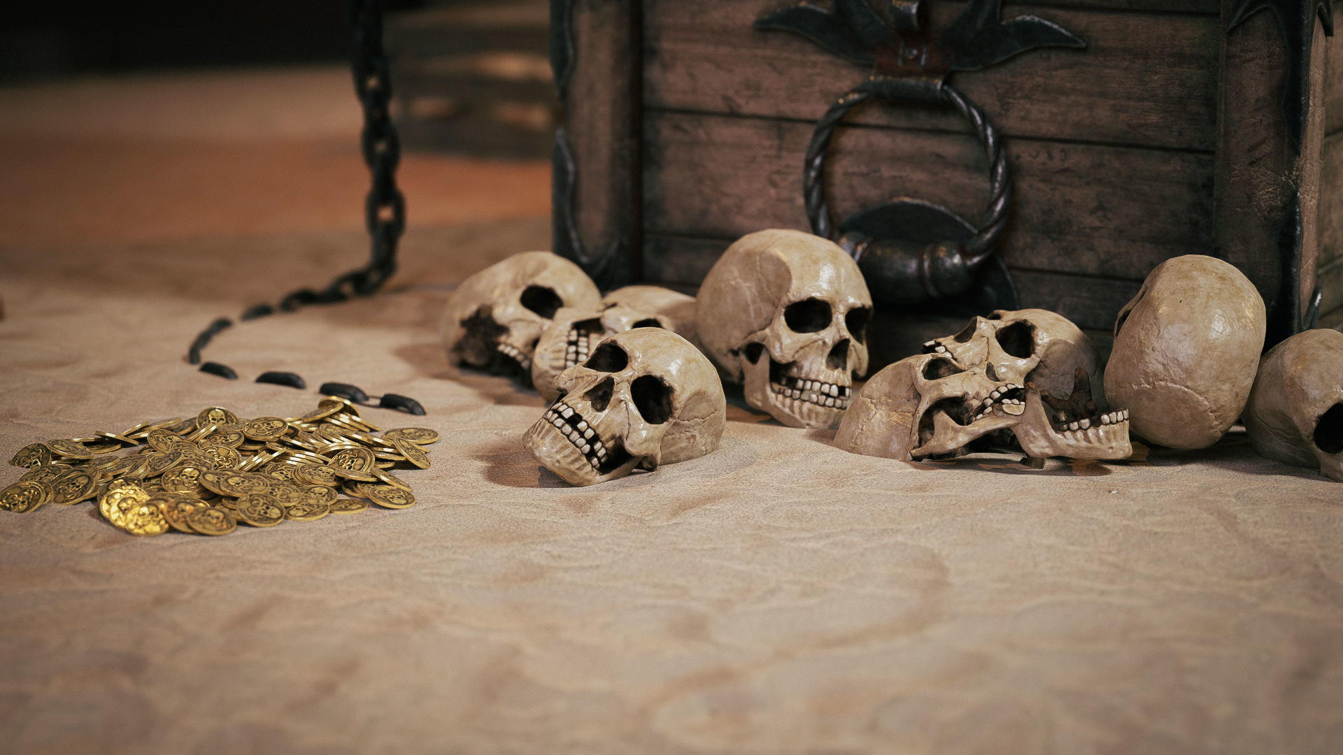 Treasure pirates Set 1 Low-poly 3D model_5