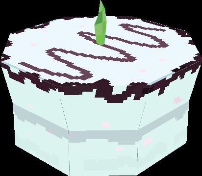 Cake pixel art 3D print model_3