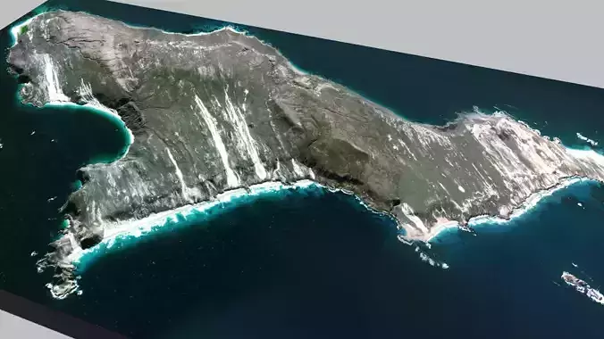 San Miguel island 3D model