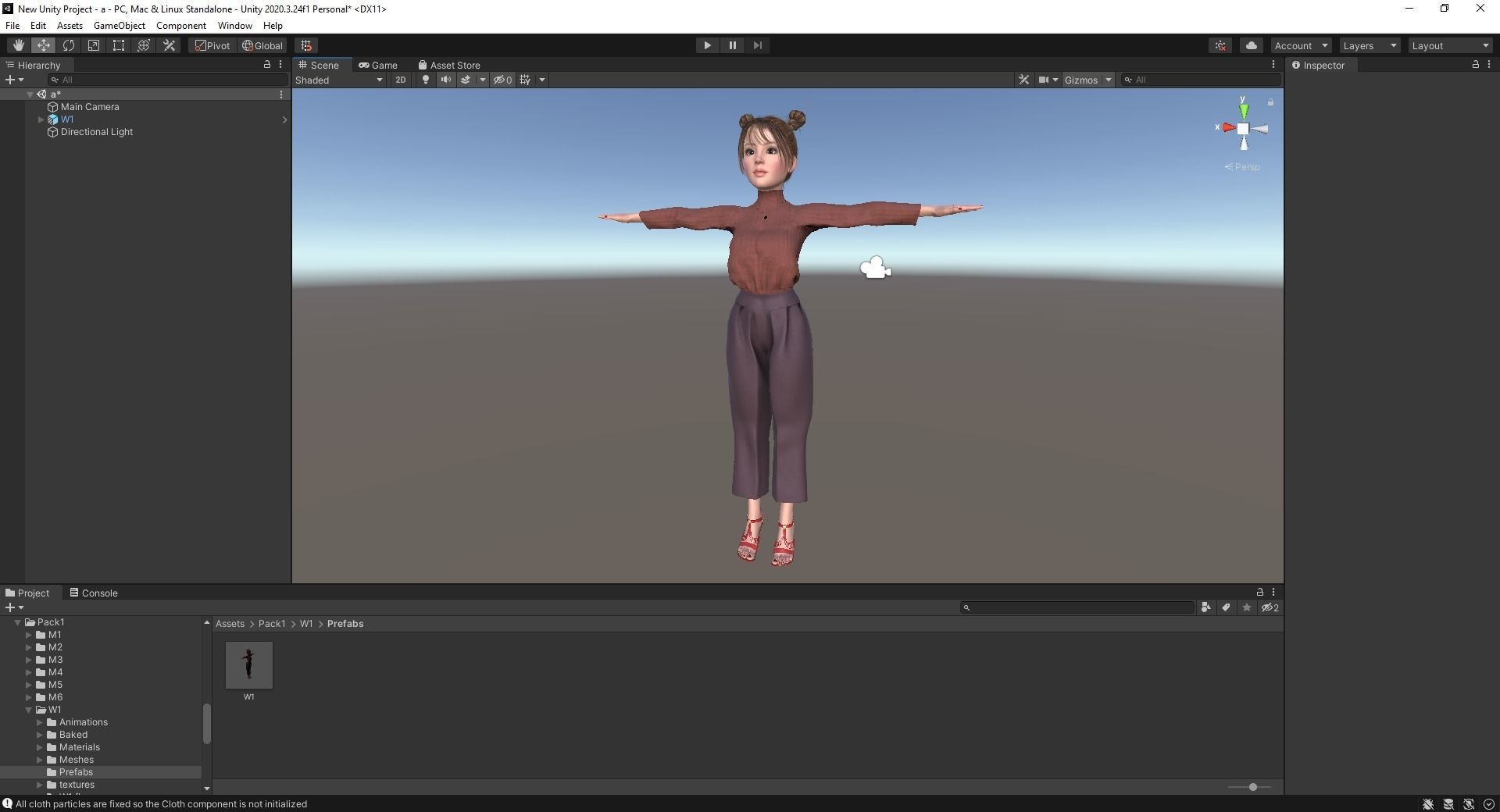 Girlfriend stylized toon girl 3D model_25