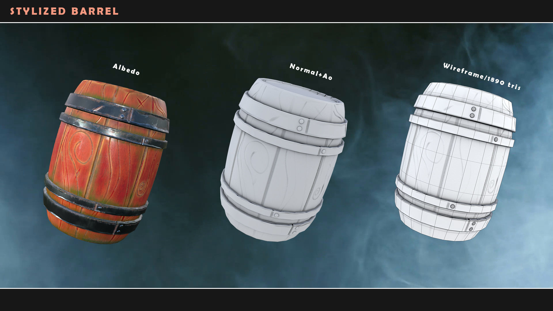 Stylized 3D Low Poly Game Model Low-poly 3D model_4