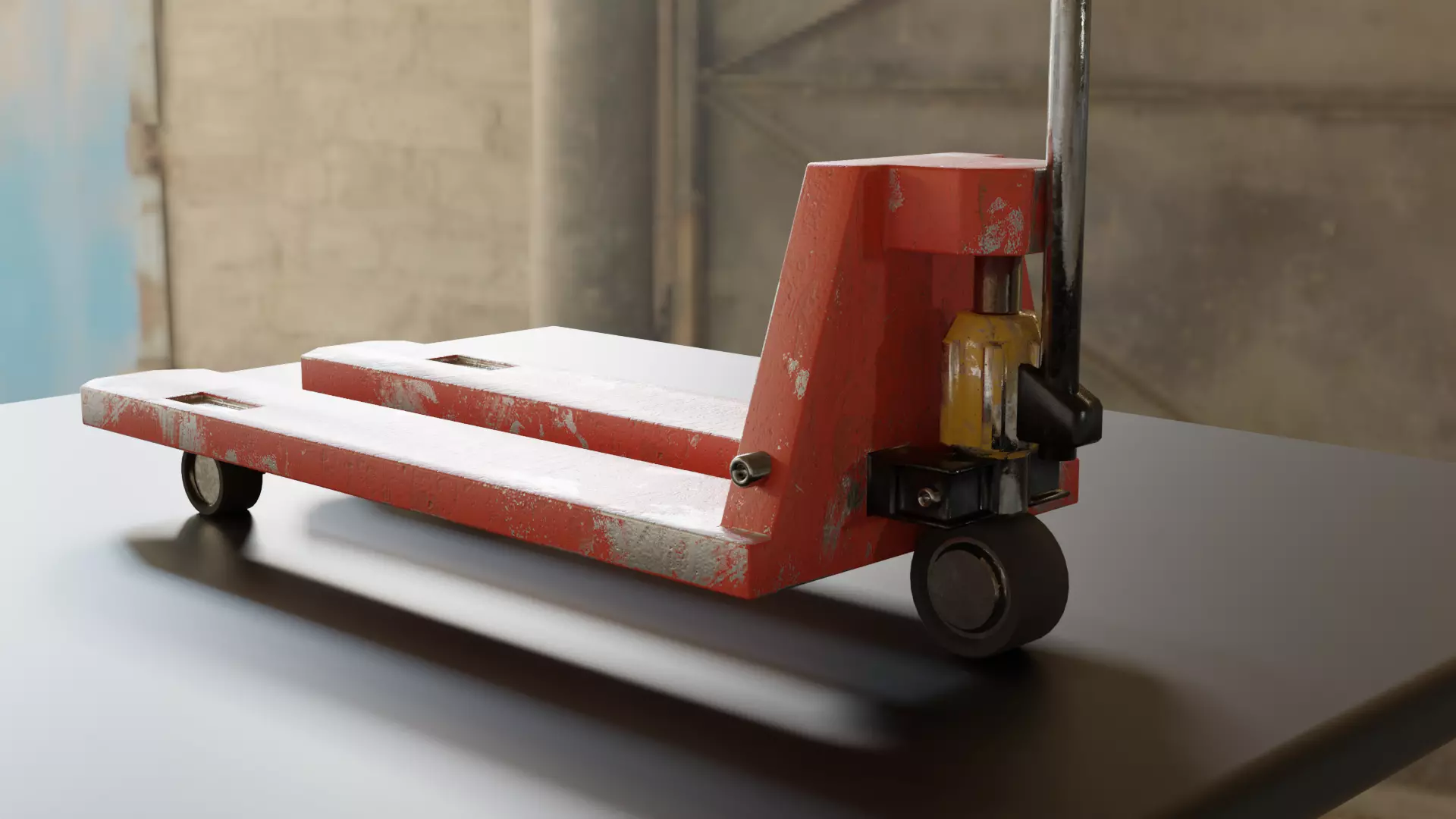 Simple pallet lifter Free low-poly 3D model