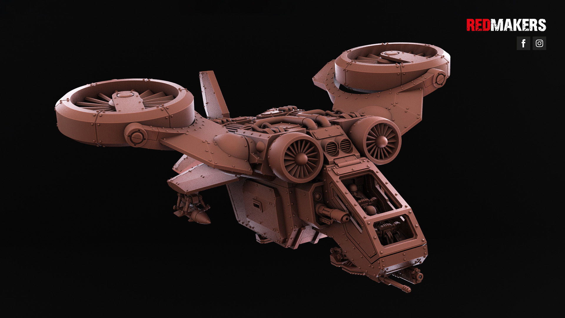Utility Aircraft - Imperial Force 3D print model_4