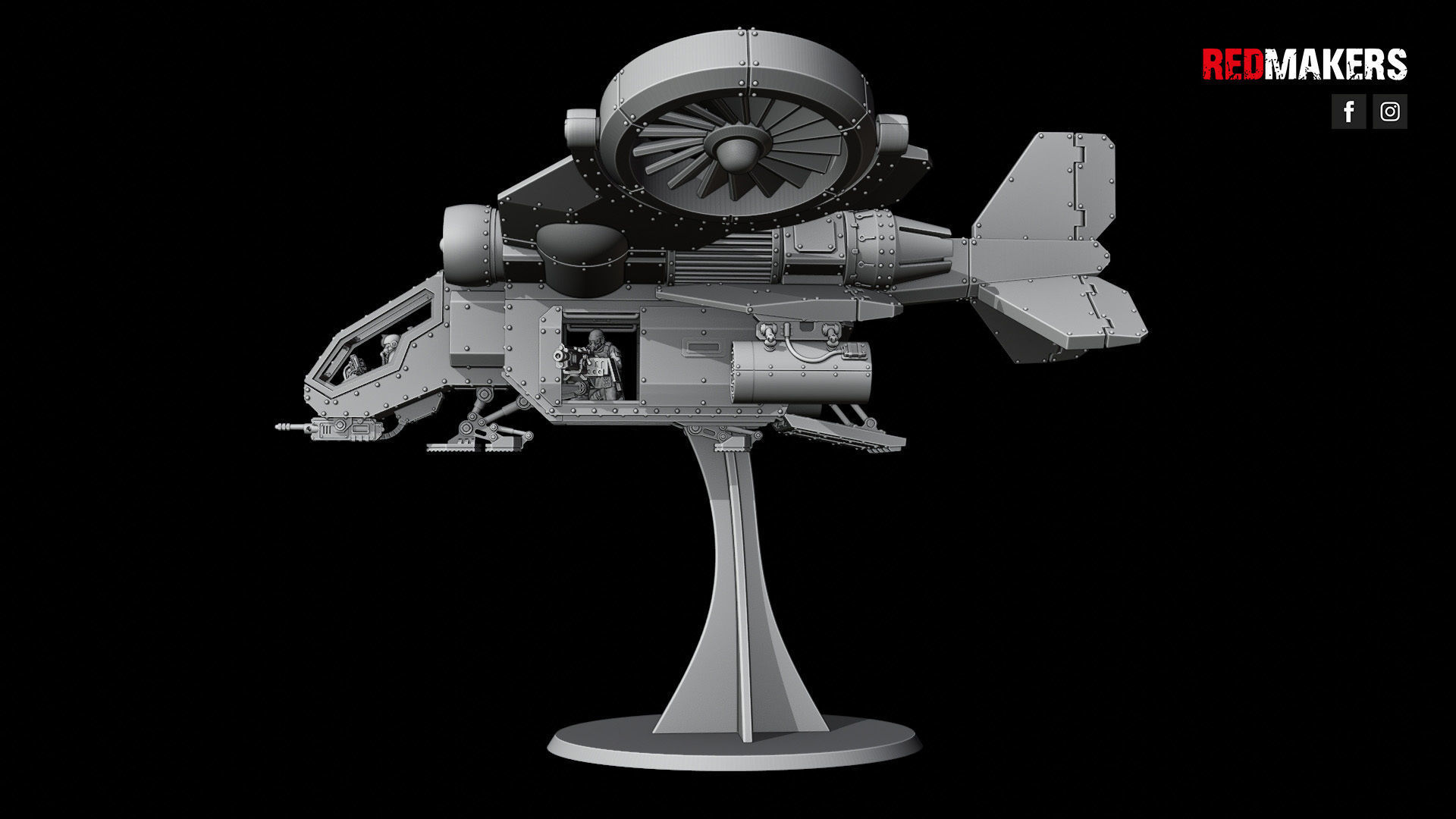 Utility Aircraft - Imperial Force 3D print model_27
