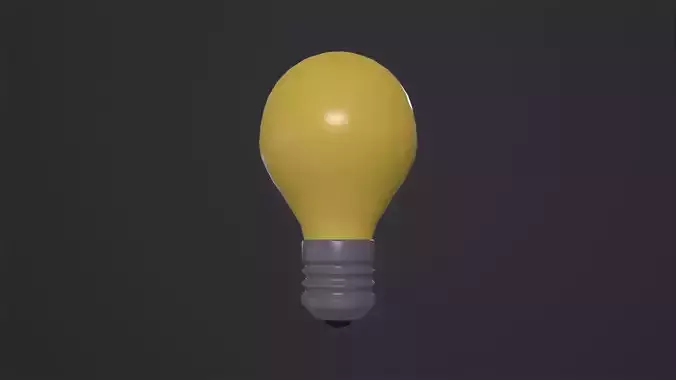 LIGHTBULB icon emoji 3D Model