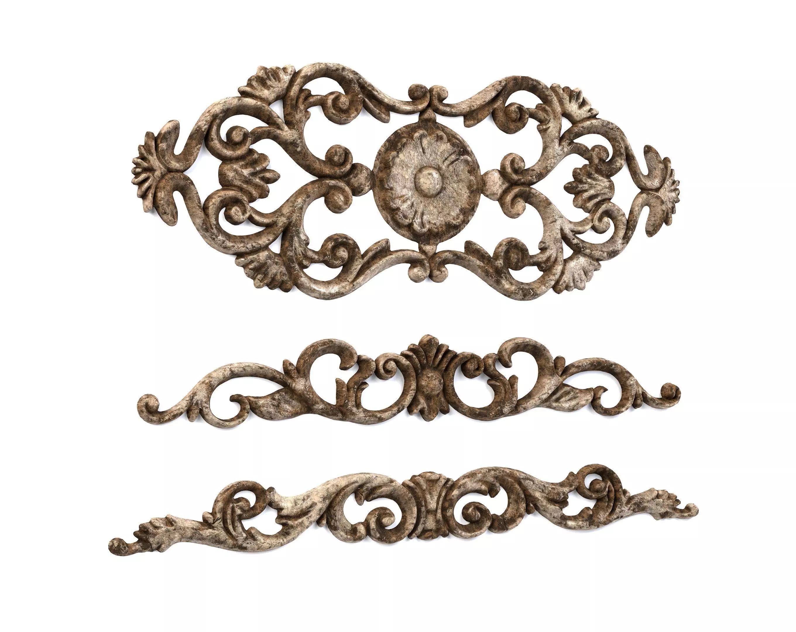 3 Low-Poly Ornament Vol 10-4 Low-poly 3D model_0