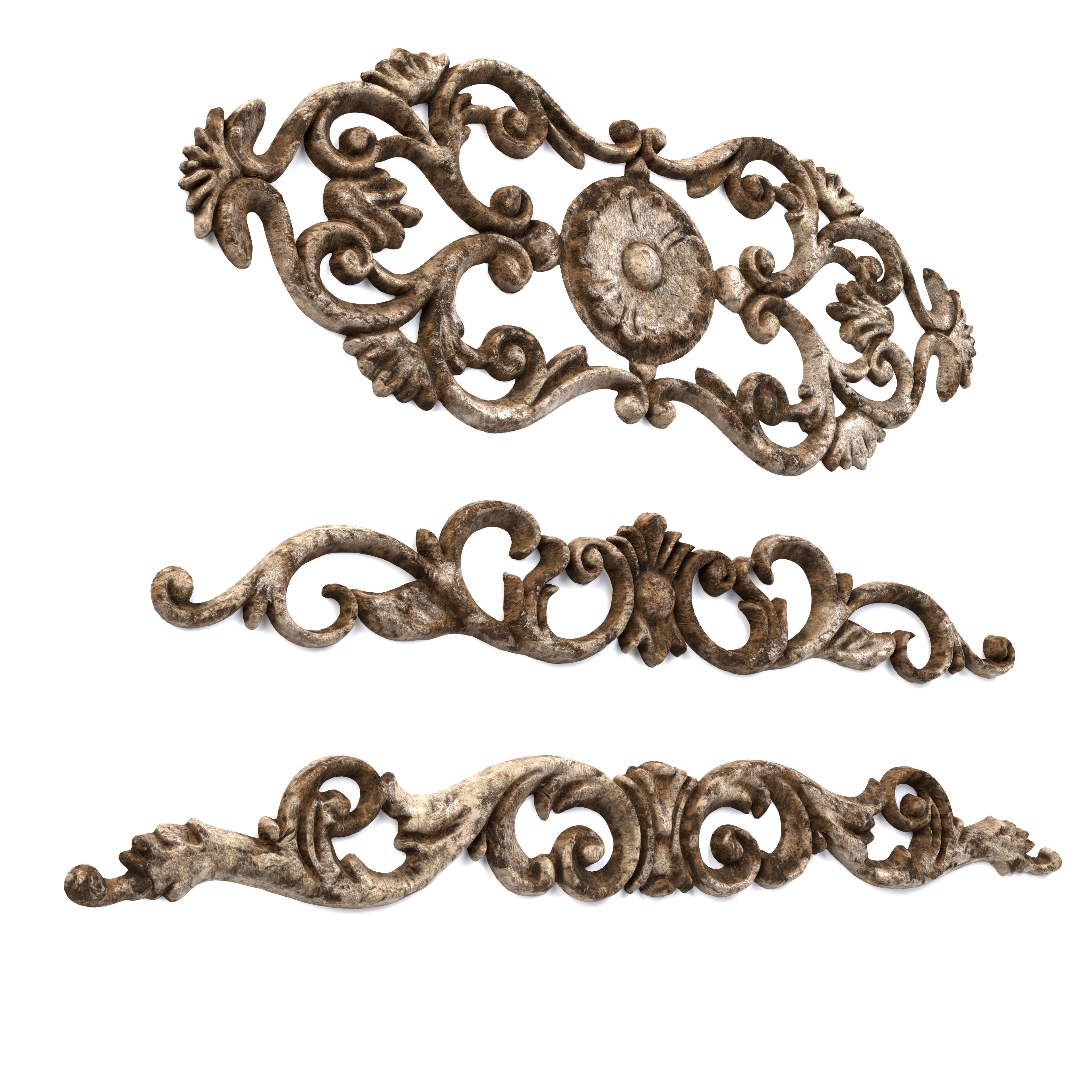 3 Low-Poly Ornament Vol 10-4 Low-poly 3D model_6