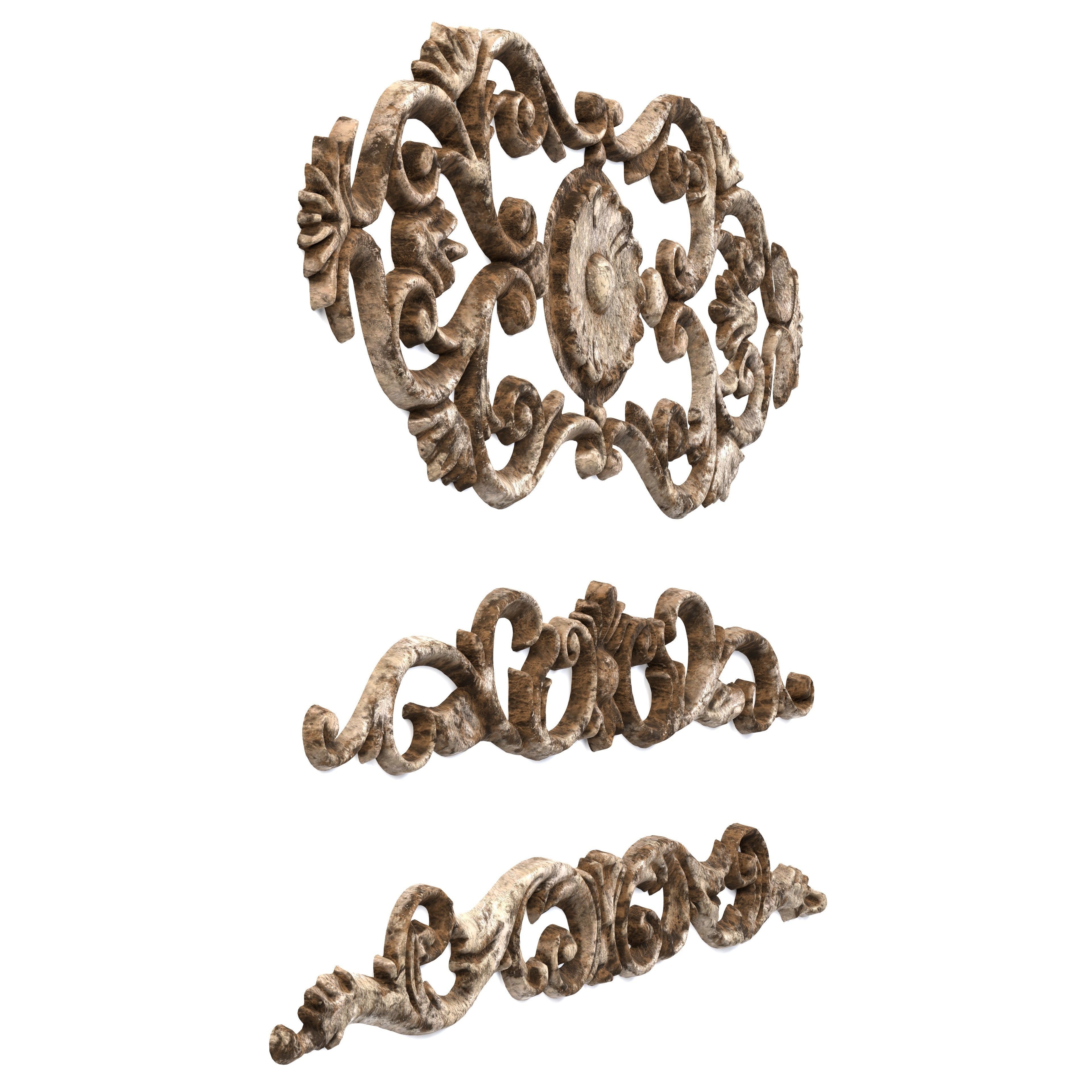 3 Low-Poly Ornament Vol 10-4 Low-poly 3D model_5